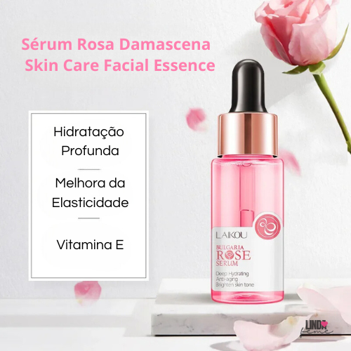 Sérum Rosa Damascena - Skin Care Facial Essencem- 17 ml