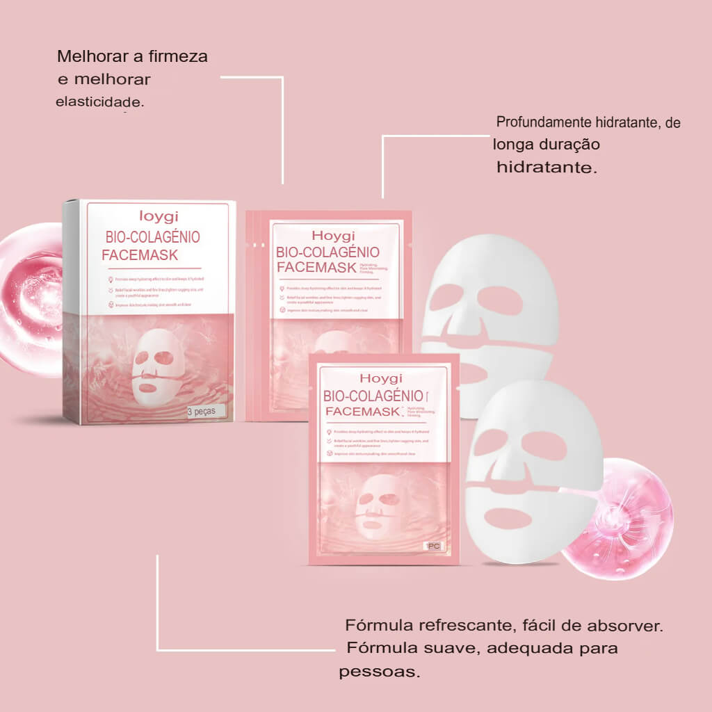 Máscara Facial de Bio-Colágeno